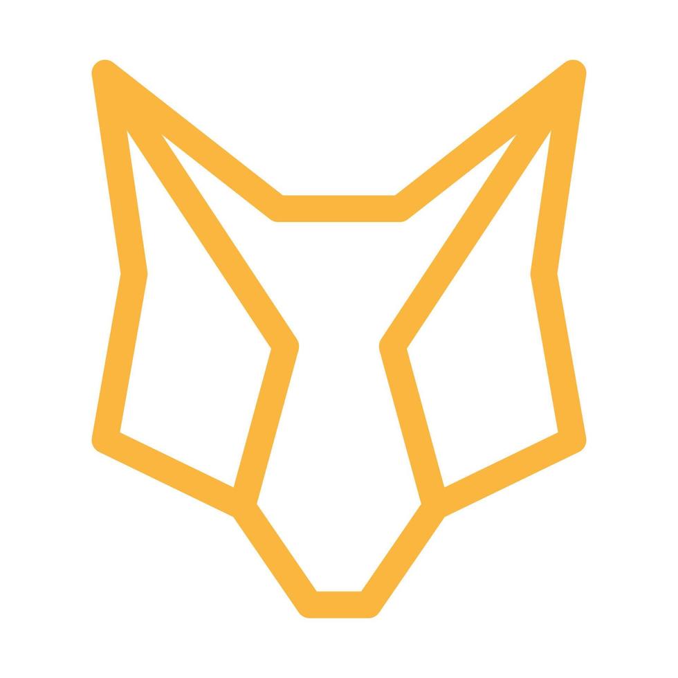 fox head line modern tech logo símbolo icono vector diseño gráfico