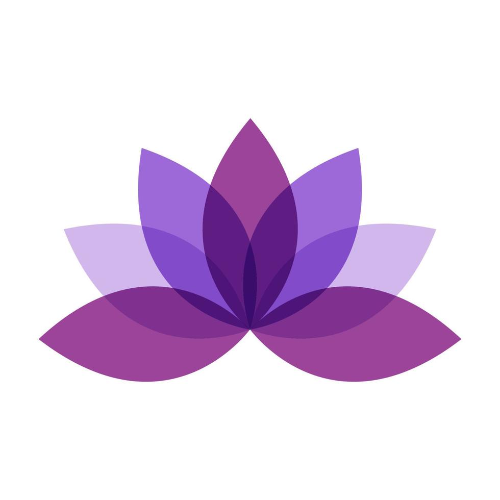 abstract lotus flower modern logo symbol icon vector graphic design