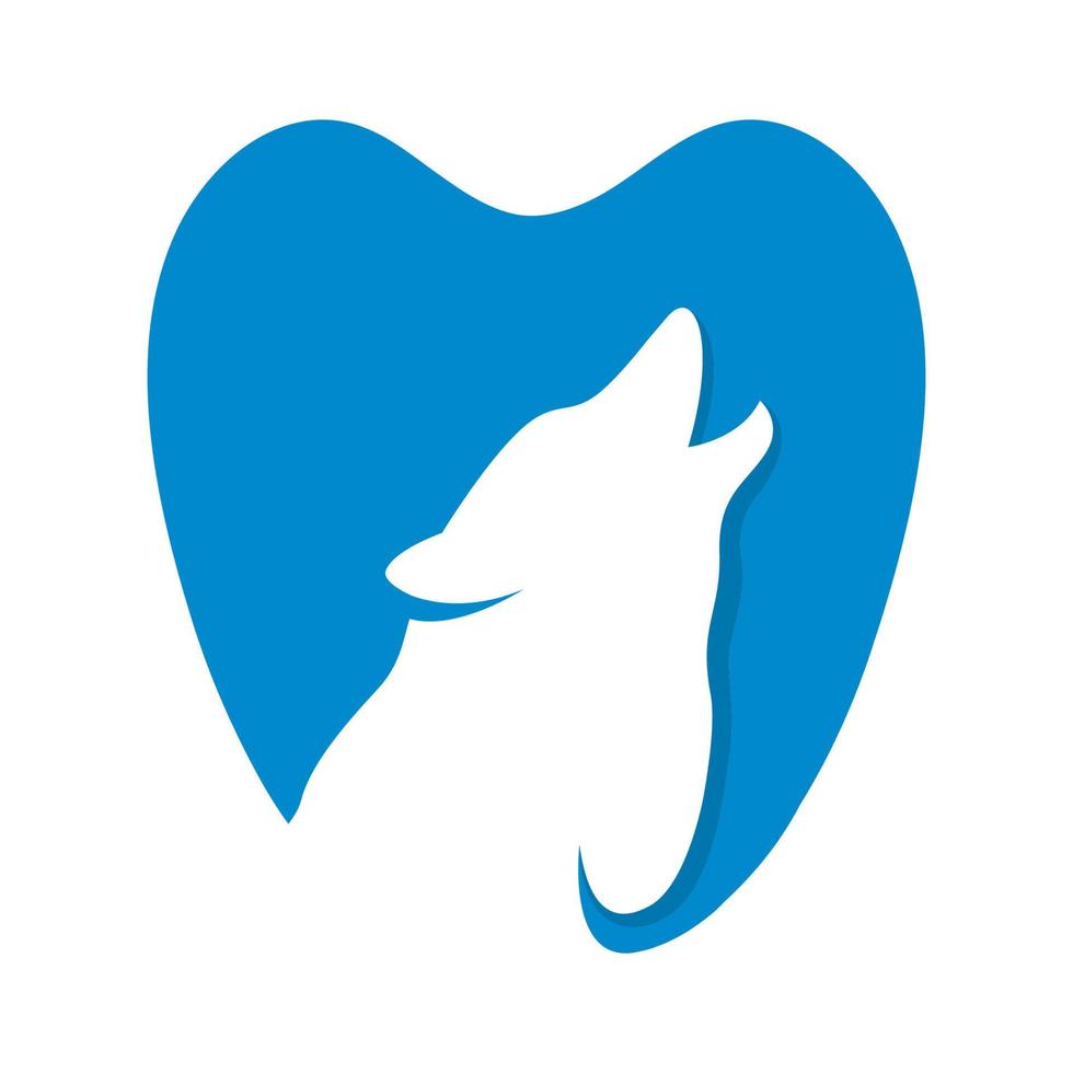 diseño de logotipo de cuidado dental de mascotas vector