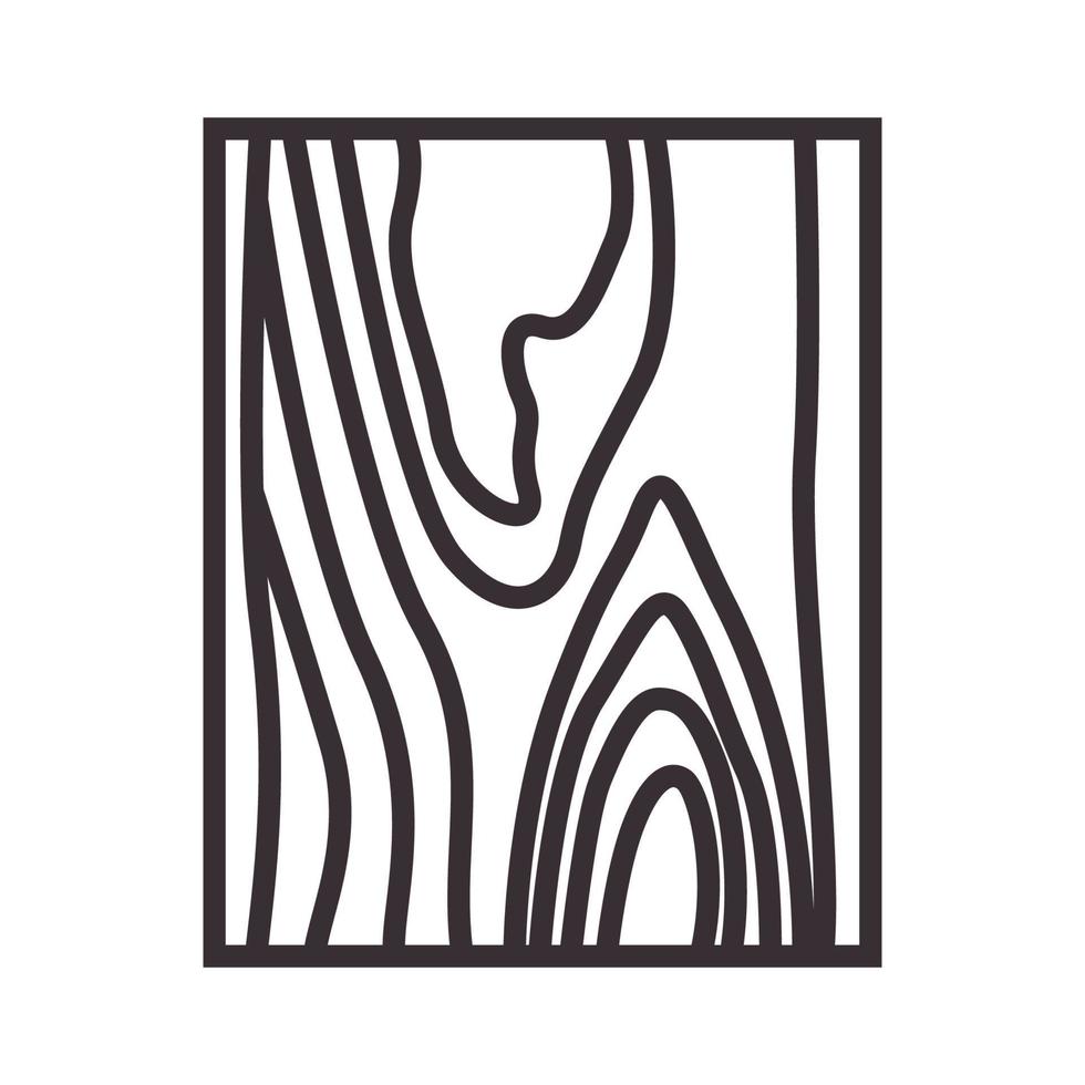 wood cut lines square texture logo symbol vector icon illustration design