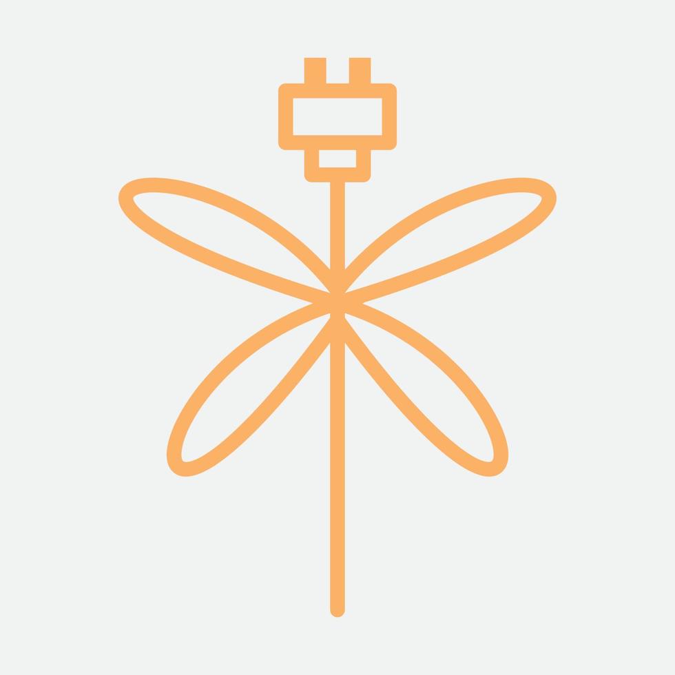 dragonfly tech wings simple line logo design vector