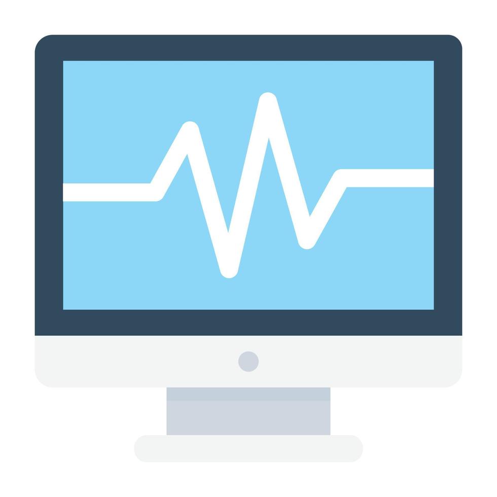 Ecg Machine Conepts vector
