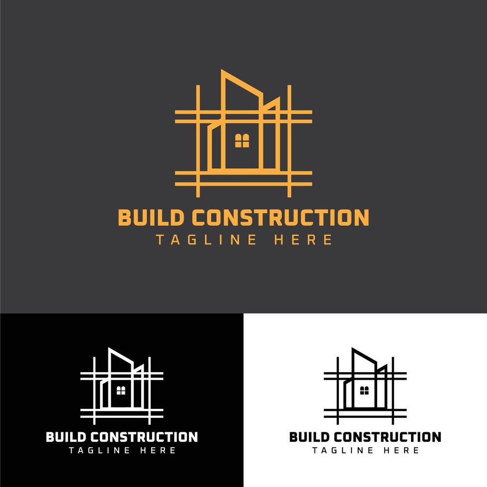 logotipo de la construcción de edificios vector