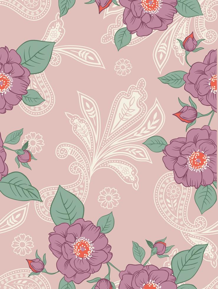 flowers seamless pattern vector editable printable