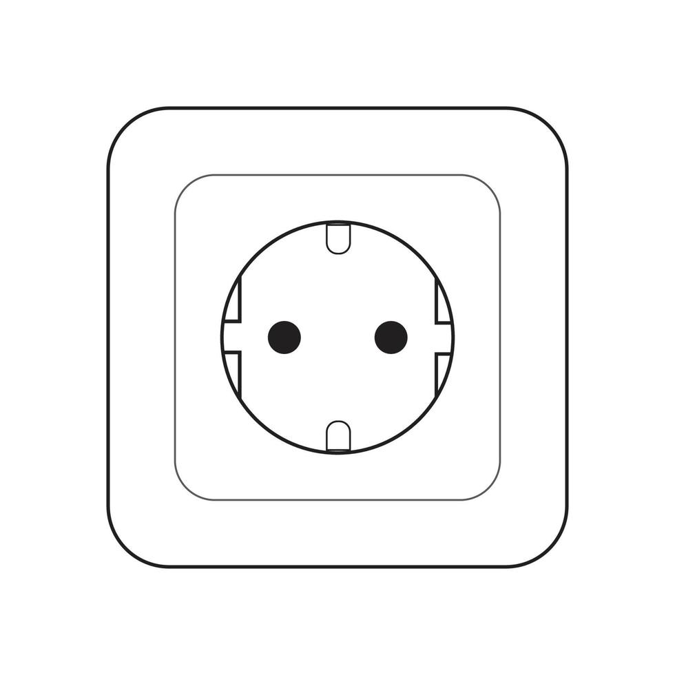 Korea AC Power Plugs And Sockets vector