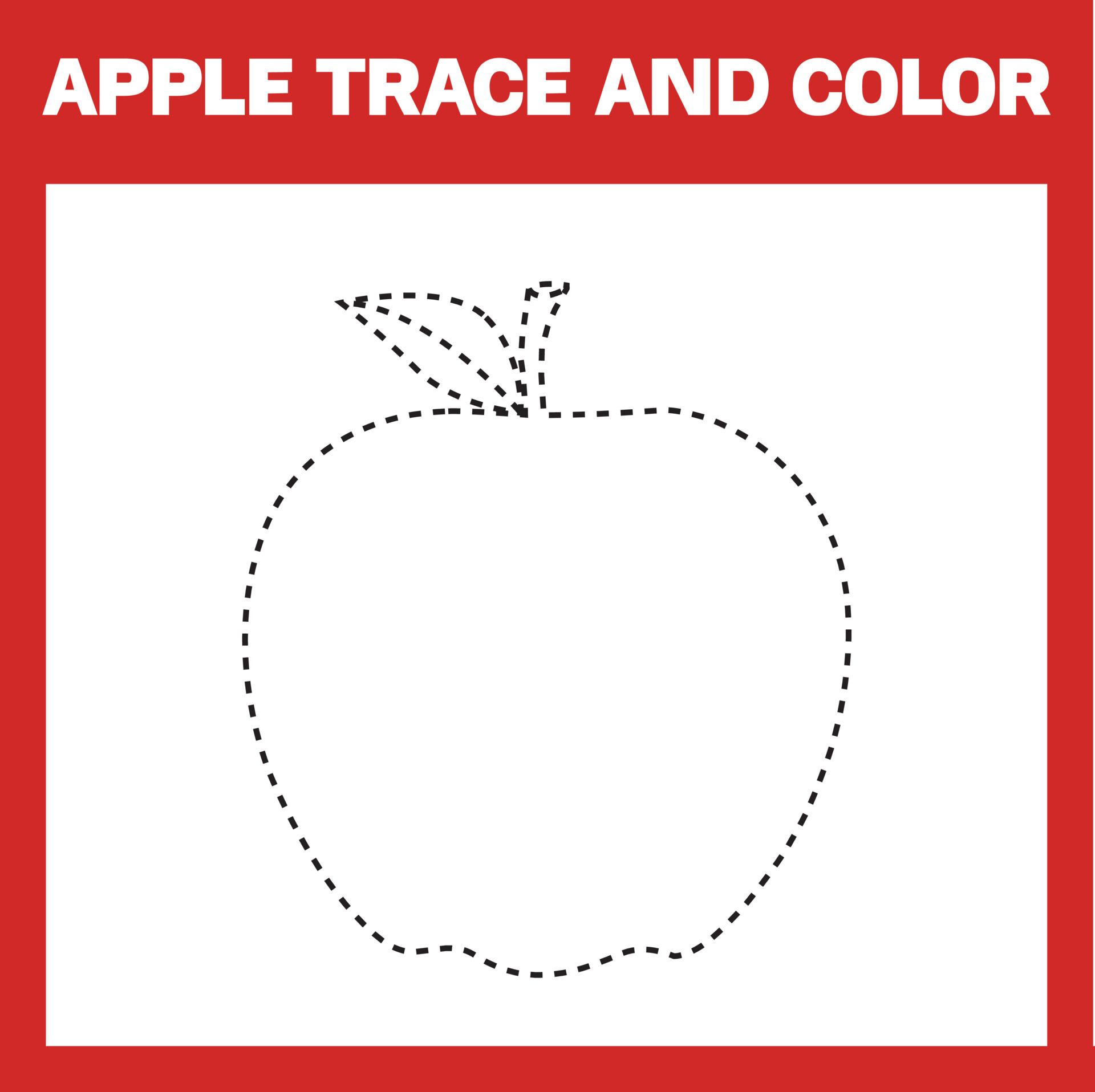 Tracing Apple Worksheets