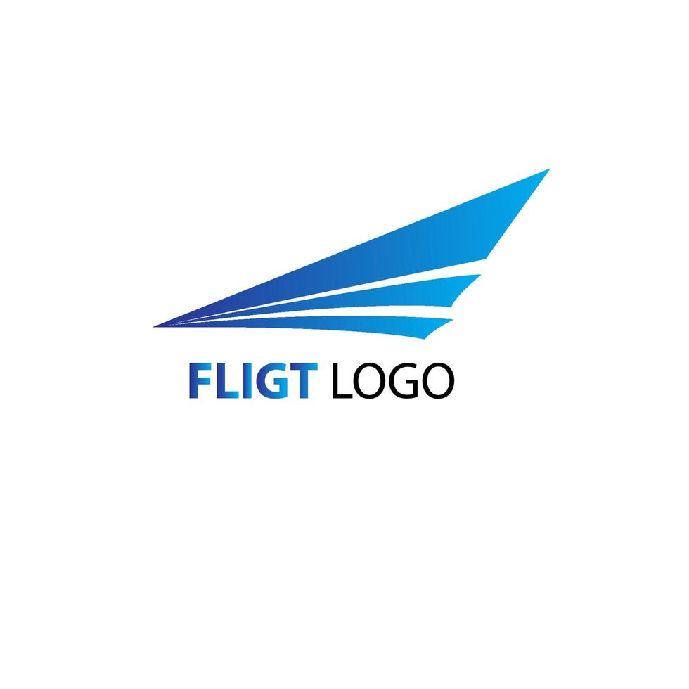 logotipo de vuelo abstracto. diseño de logotipo minimalista. elemento hermoso y simple. 10 pasos vectoriales vector