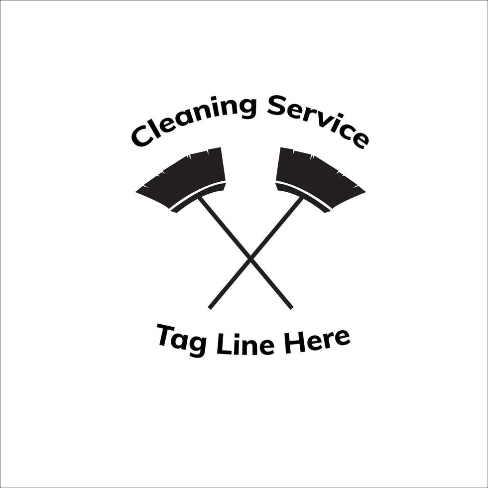 INSPIRED CLEANLINESS LOGO FROM Broom to Sweep the Floor vector