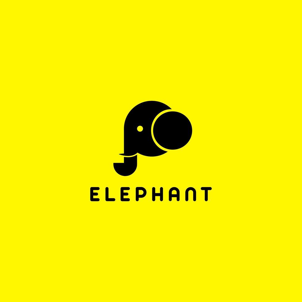 logo elephant for business company vector