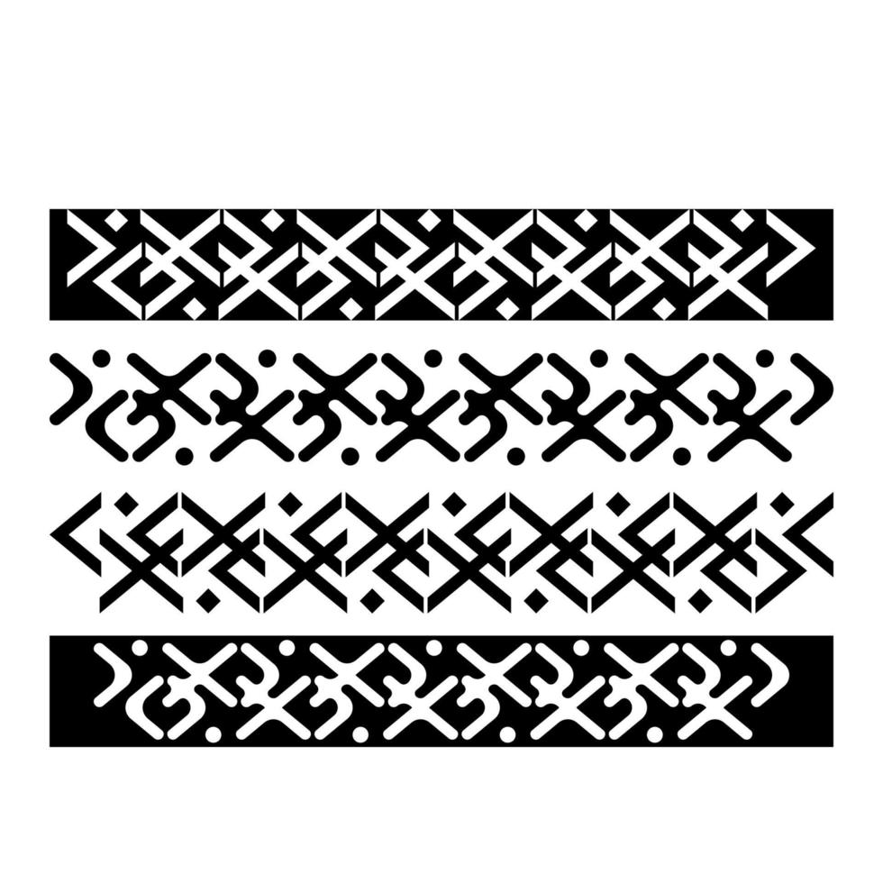 Simple Elegant Tribal Tattoo Art Design vector