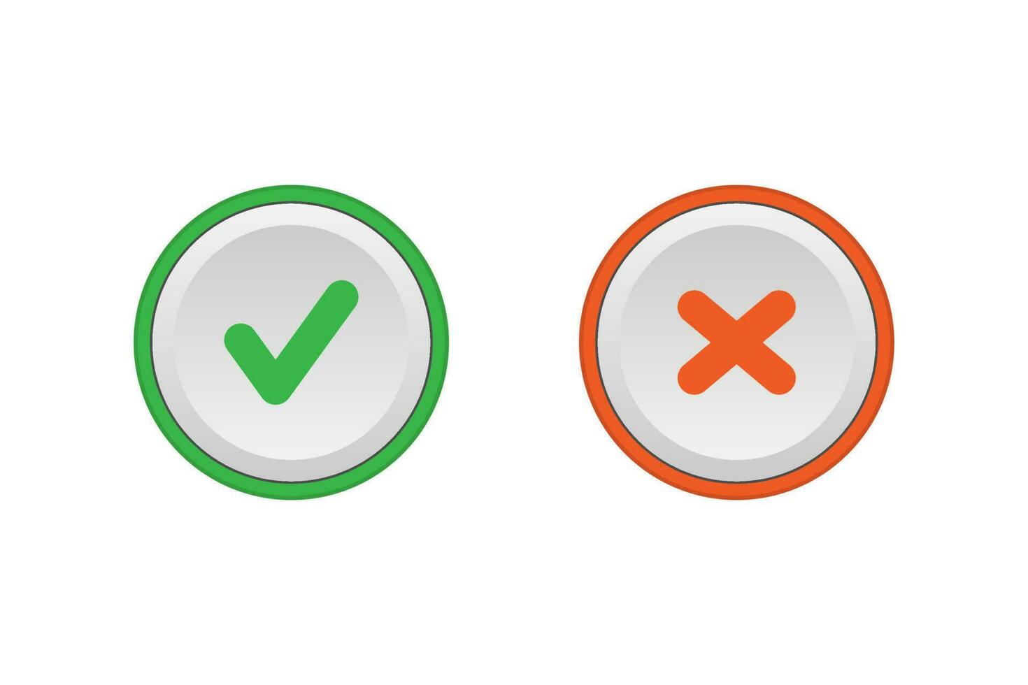 Check mark icon sign vector