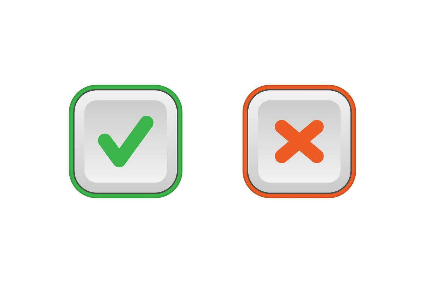 Check mark icon sign vector