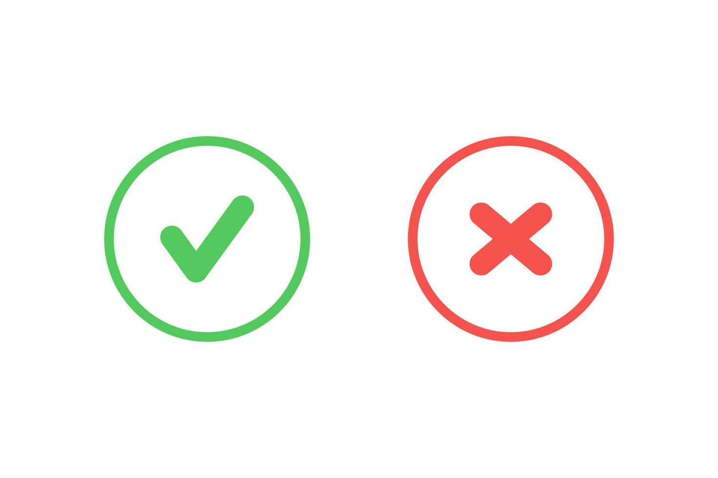 Check mark icon sign vector