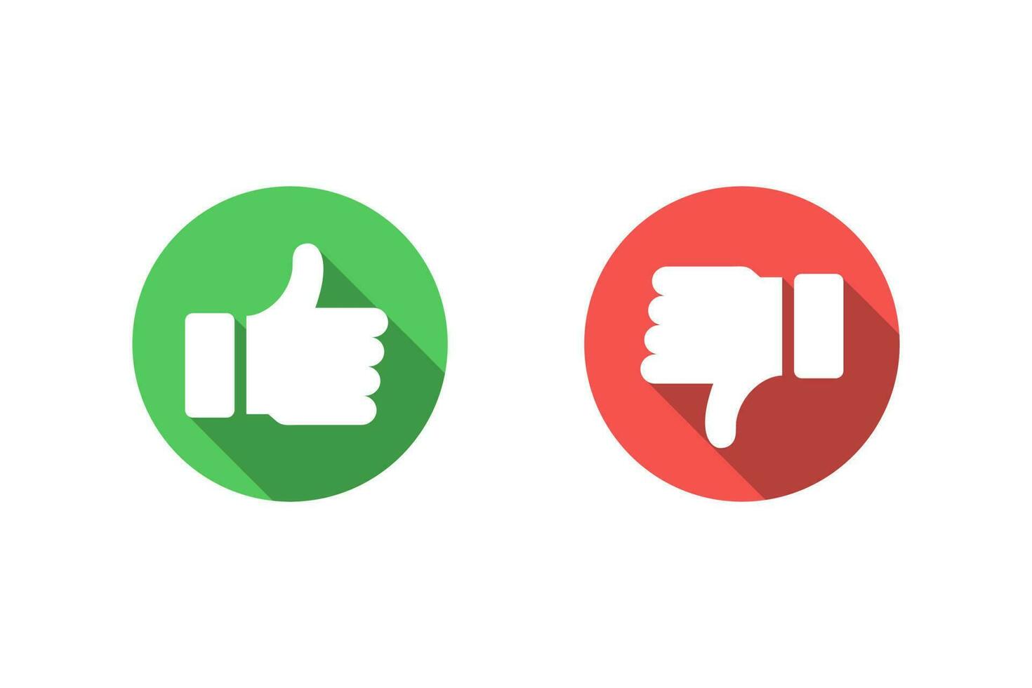 Like and dislike icon vector design