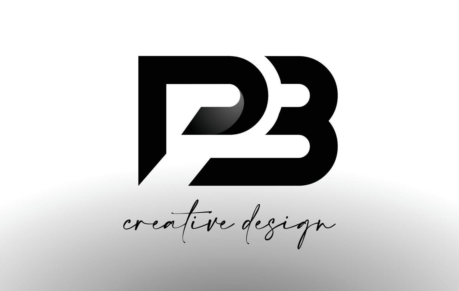 diseño de logotipo de letra pb con aspecto minimalista elegante.vector de icono de pb con diseño creativo aspecto moderno. vector