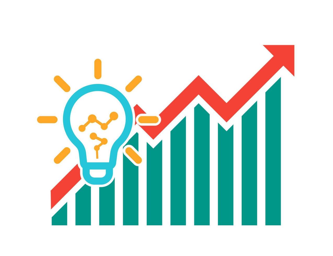 los precios de la electricidad suben o aumentan la ilustración vector