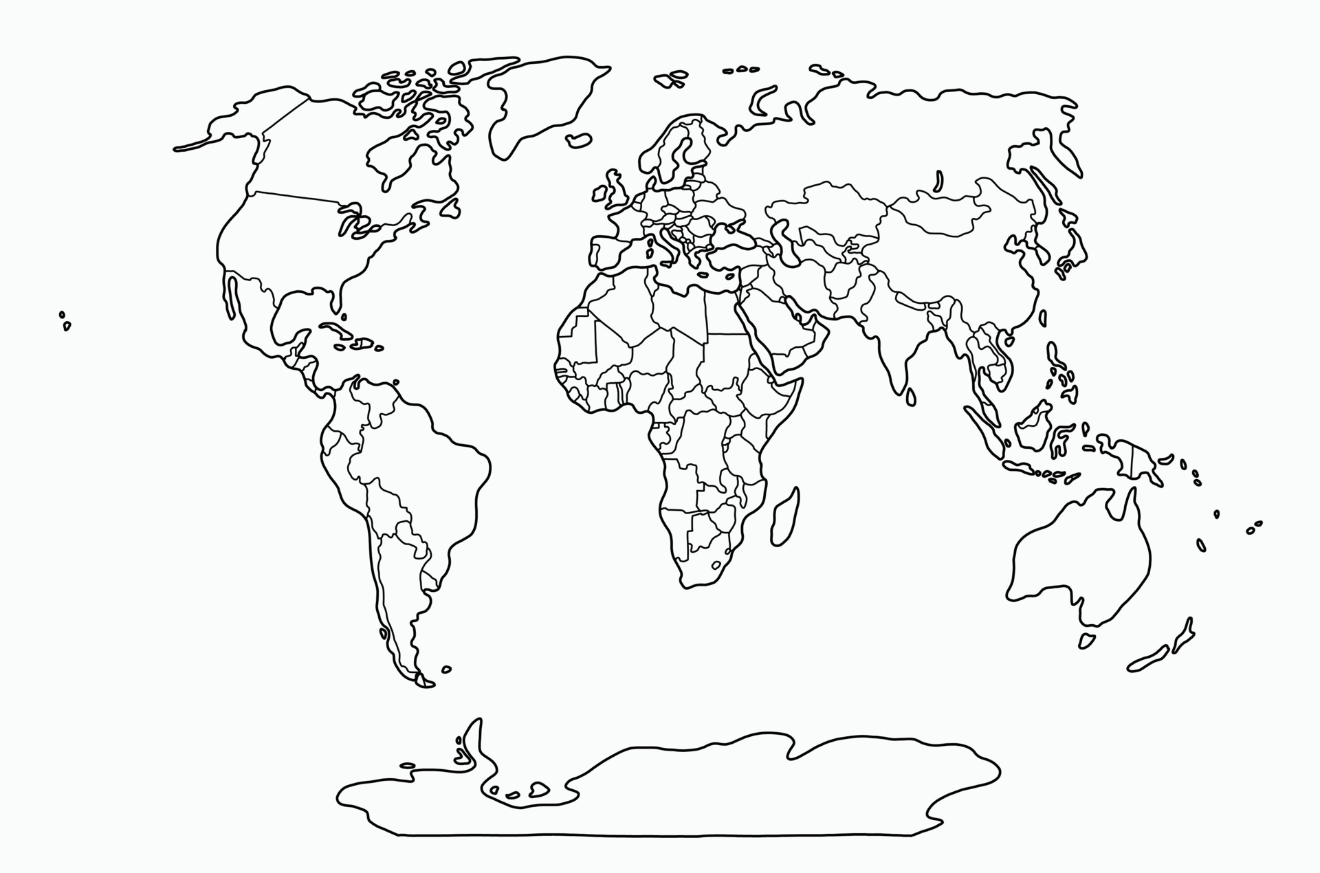 How to Draw a World Map - DrawingNow-saigonsouth.com.vn