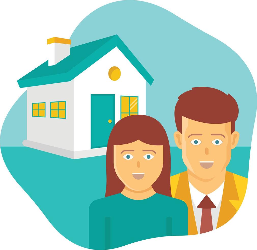 Couple house Isolated Vector icon which can easily modify or edit