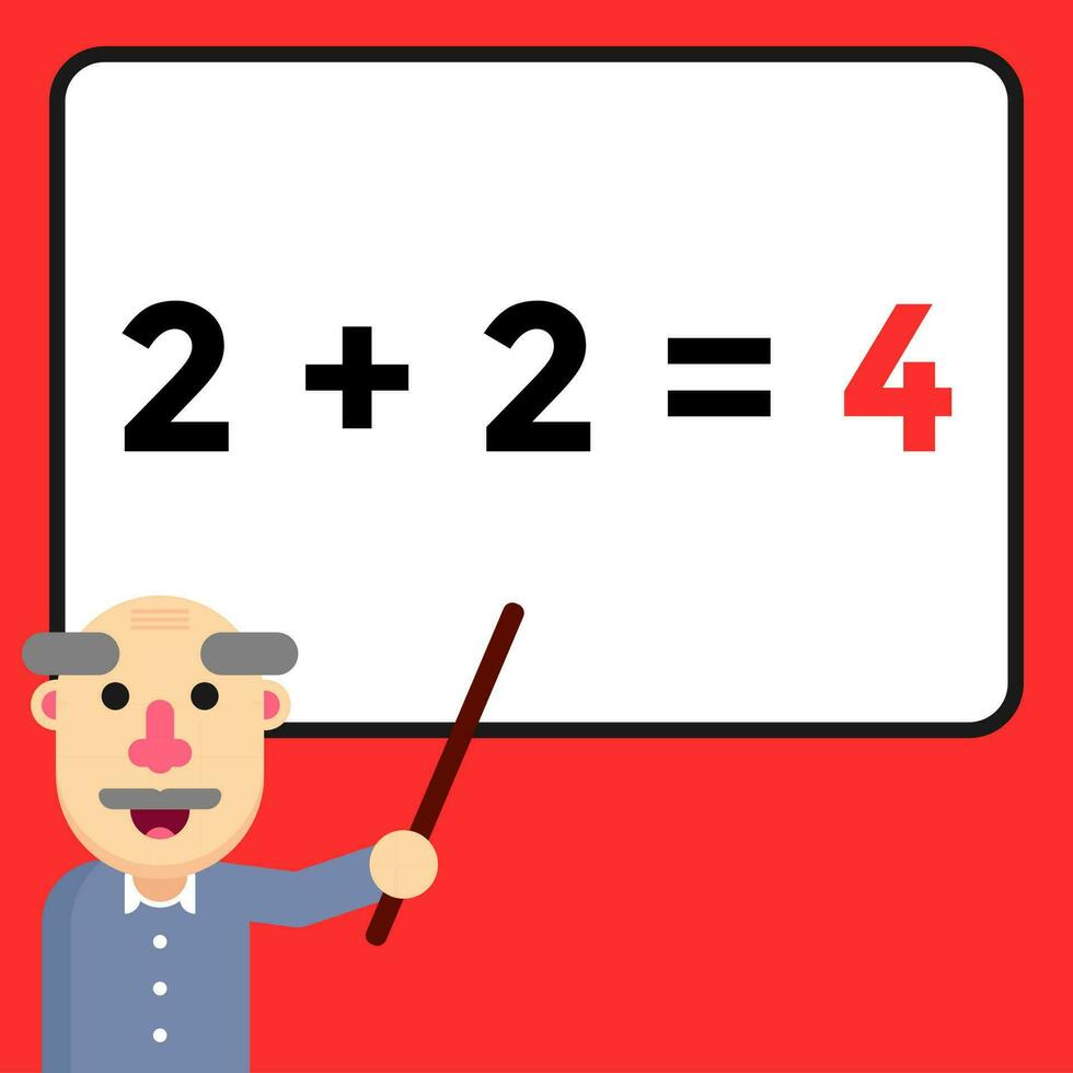 Illustration vector graphic of Teacher Explanation. Perfect for delivering infographic, delivering presentation, informing any information, etc.