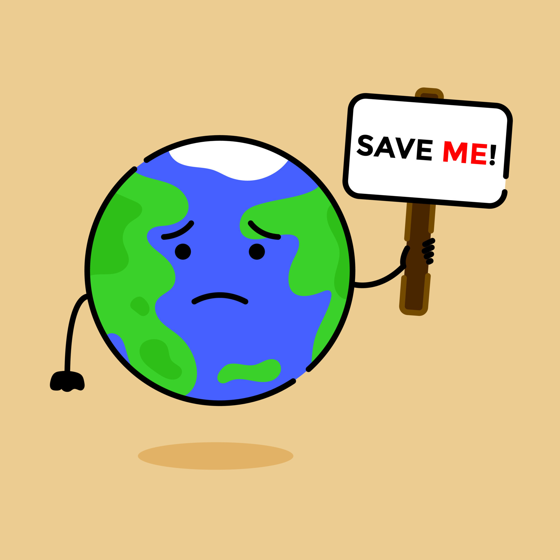 Illustration vector graphic of save the earth. Good for go green campaign,  nature organization, poster about nature, etc. 5353923 Vector Art at  Vecteezy