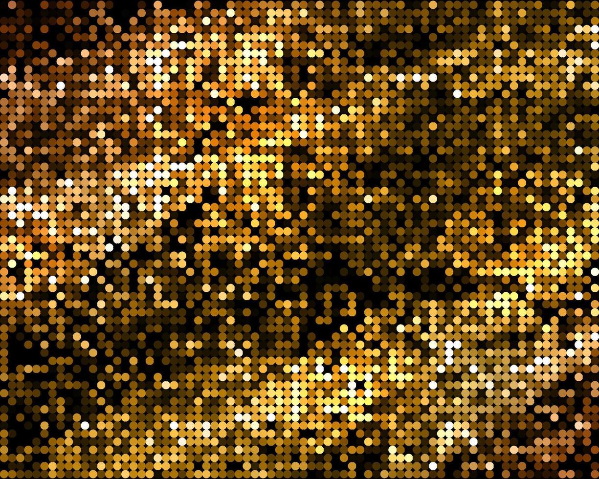 Background of golden shining sequins vector