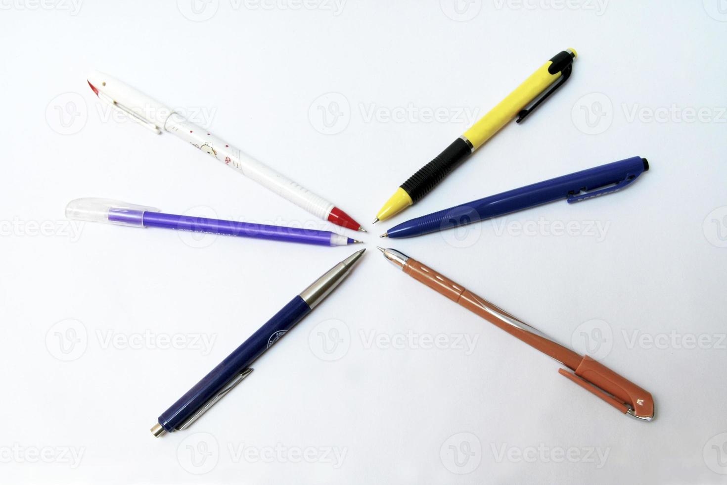Arrangement of Ball Pens photo