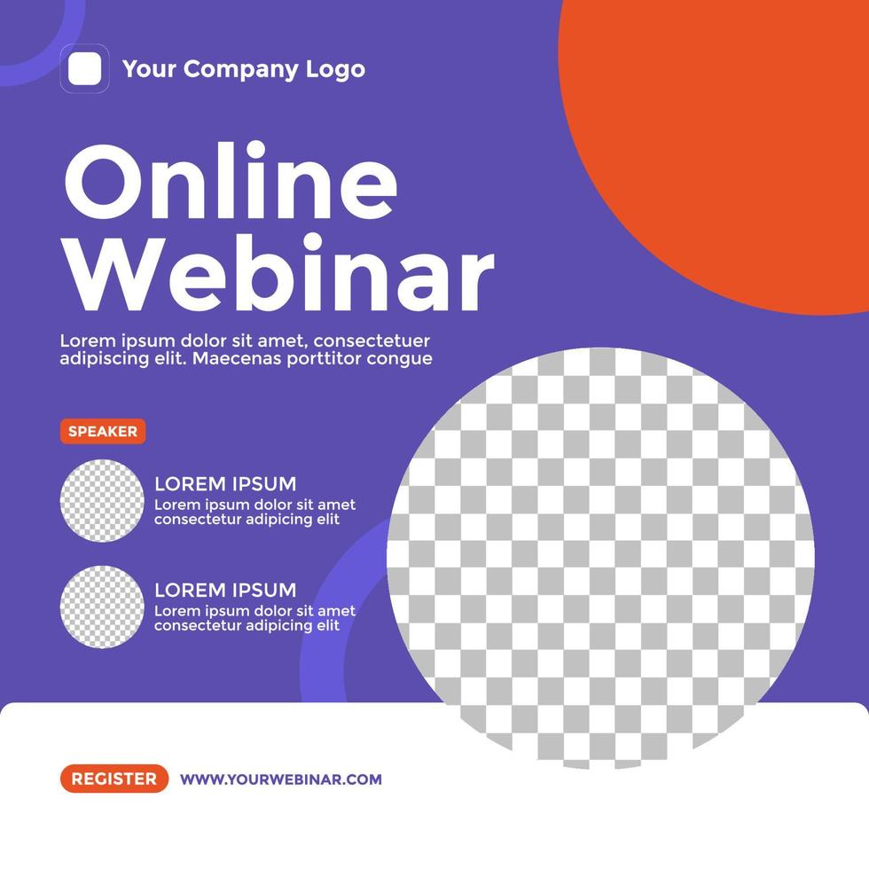 Webinar Poster Design for Social Media. Webinar Event Poster 5354679