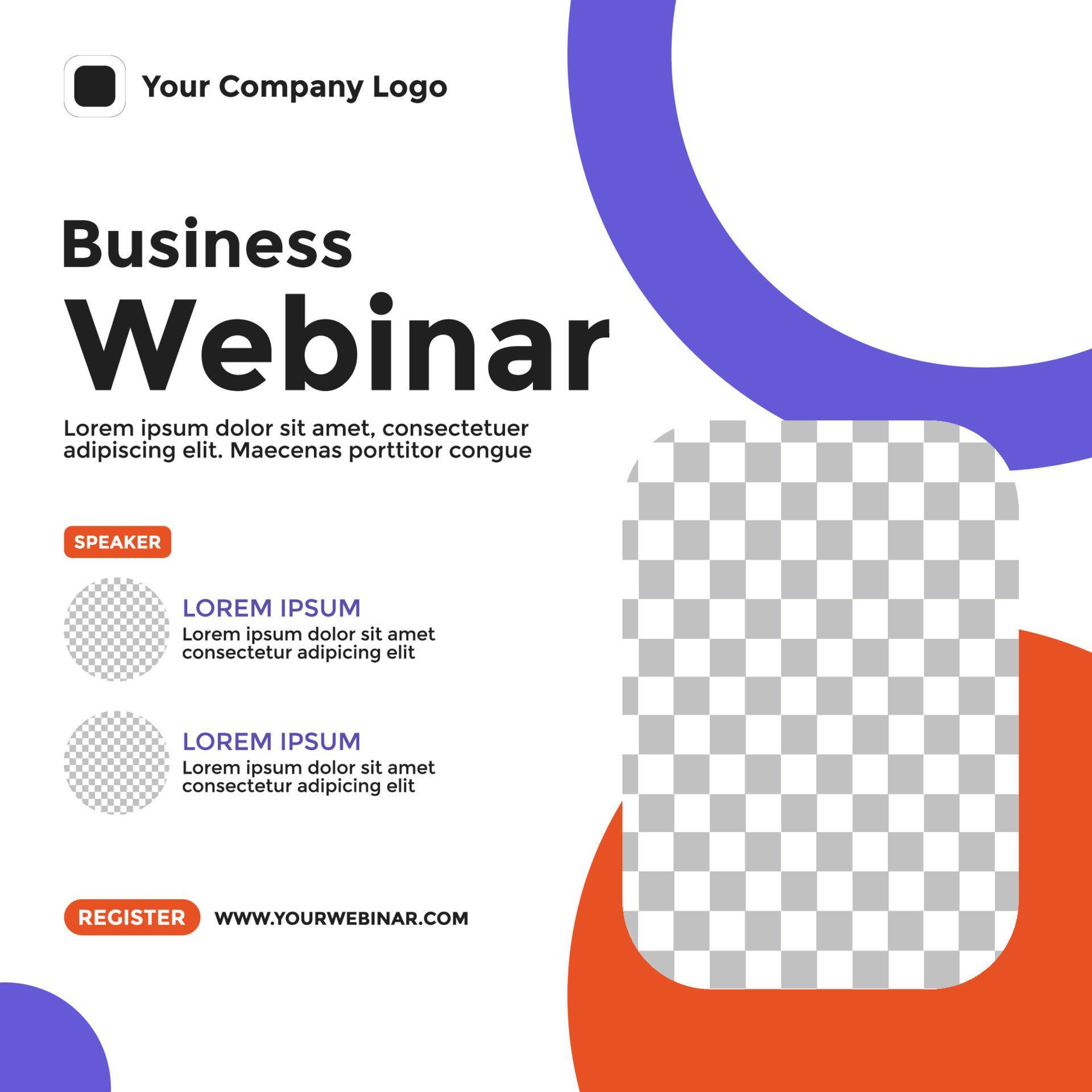 Webinar Poster Design for Social Media. Webinar Event Poster 5354685
