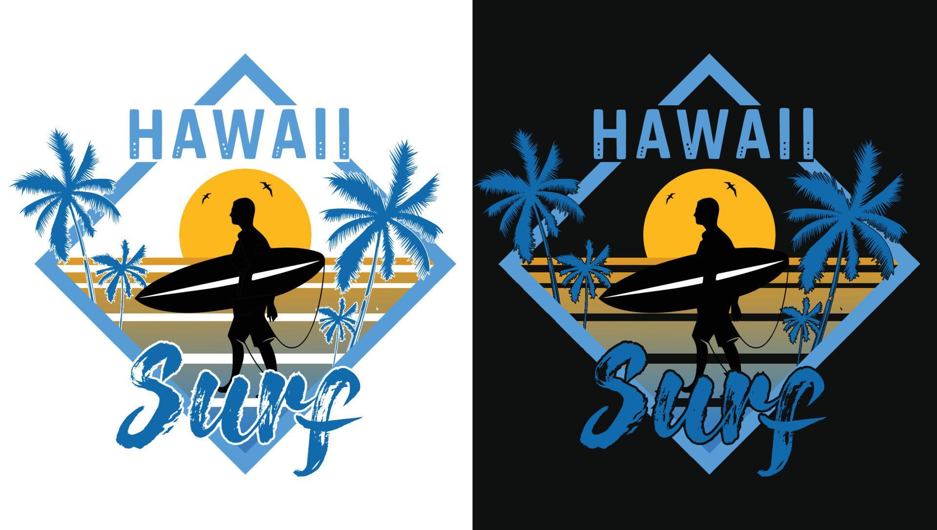 Hawaii Surf Colorful Retro Type Design For T-Shirt, Hoodie 5354747
