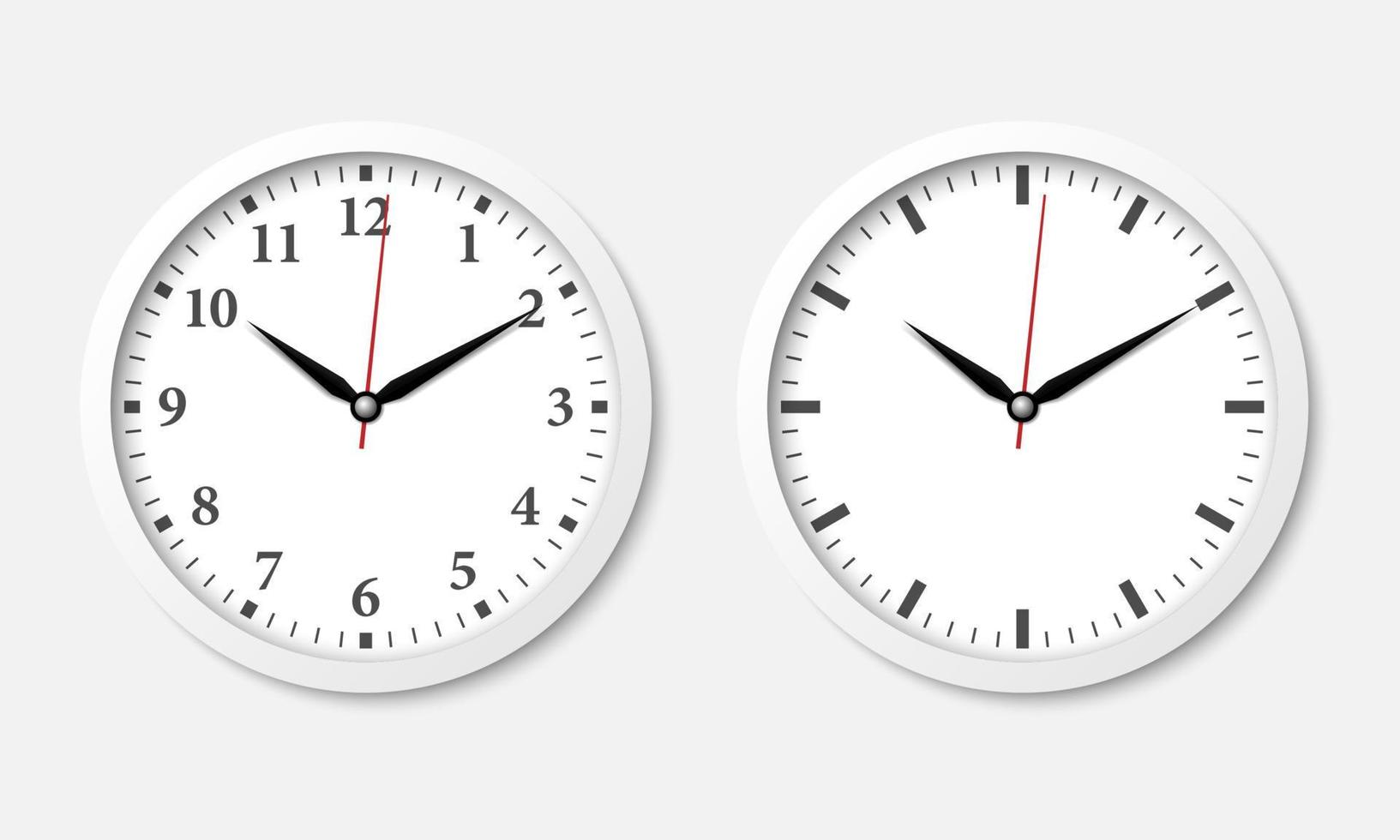 Wall clock with with the roman numeral, vector illustration