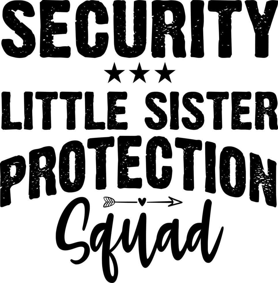 Security Sister Protection Squad vector