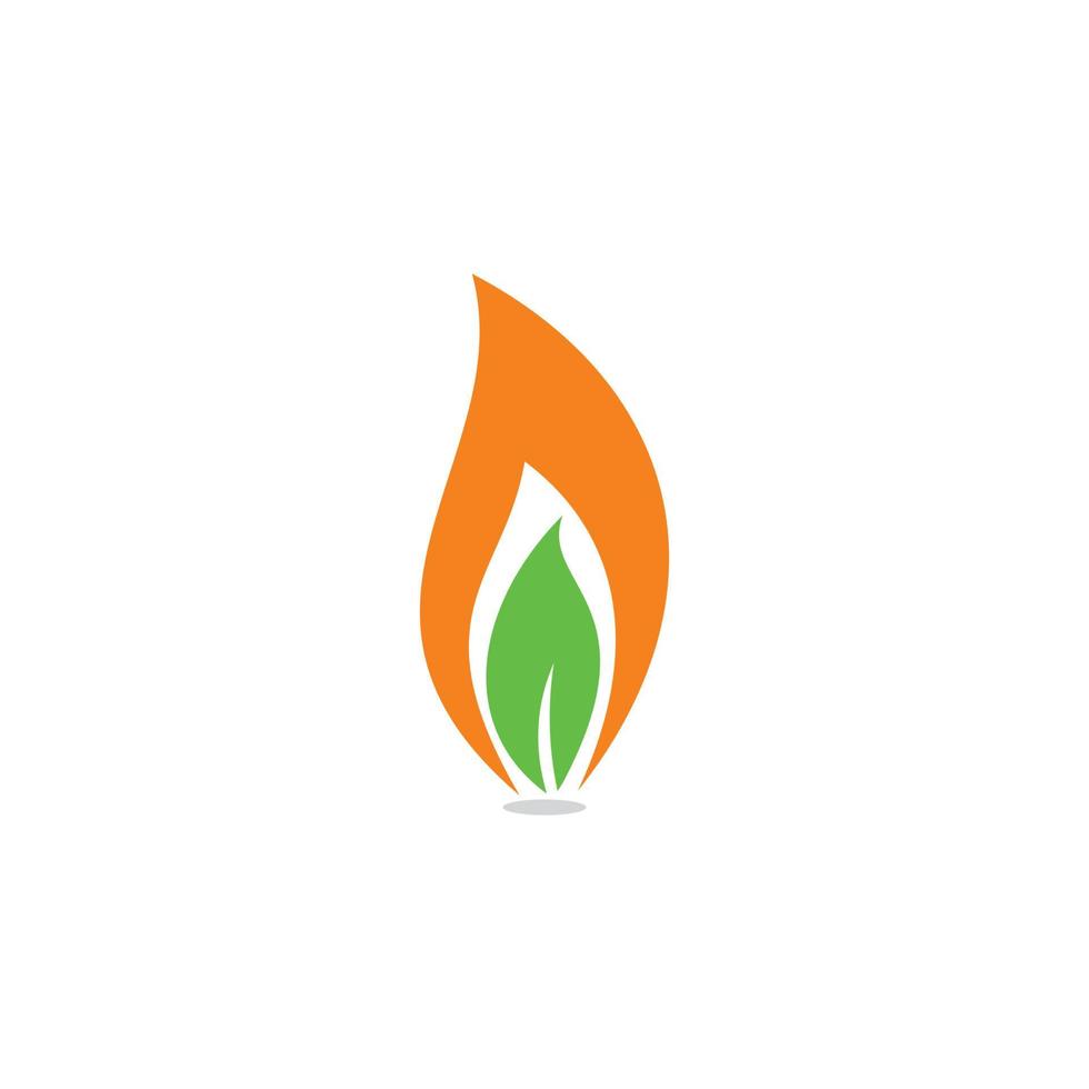 vector de gas natural, logotipo de la naturaleza