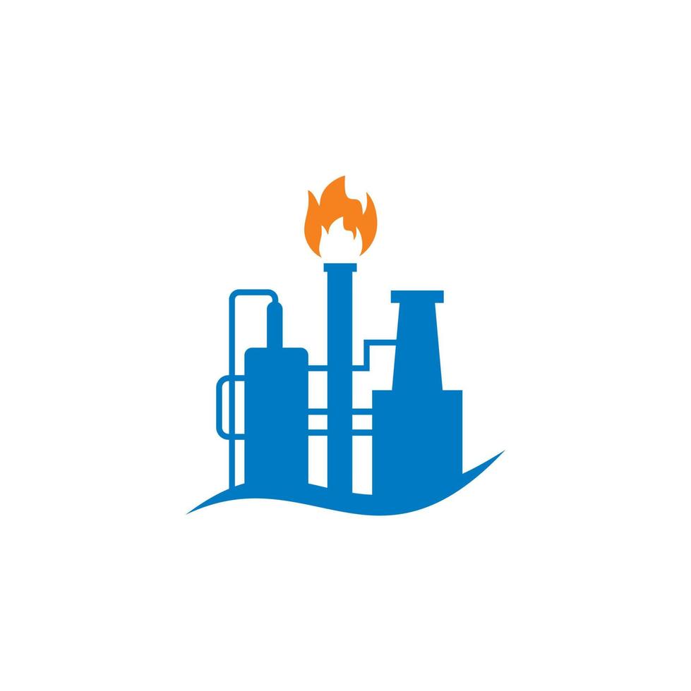 Refinery Vector , Industry Logo Vector