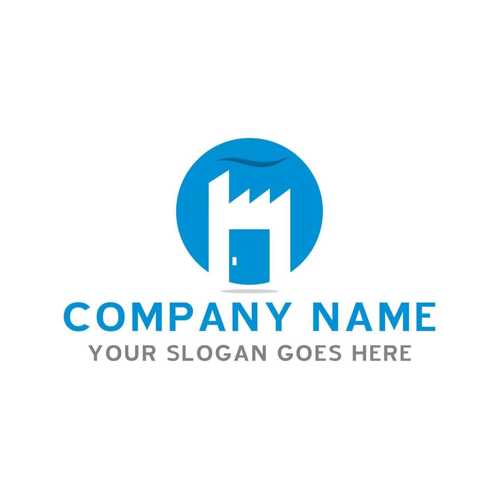 factory industry logo , industrial logo vector