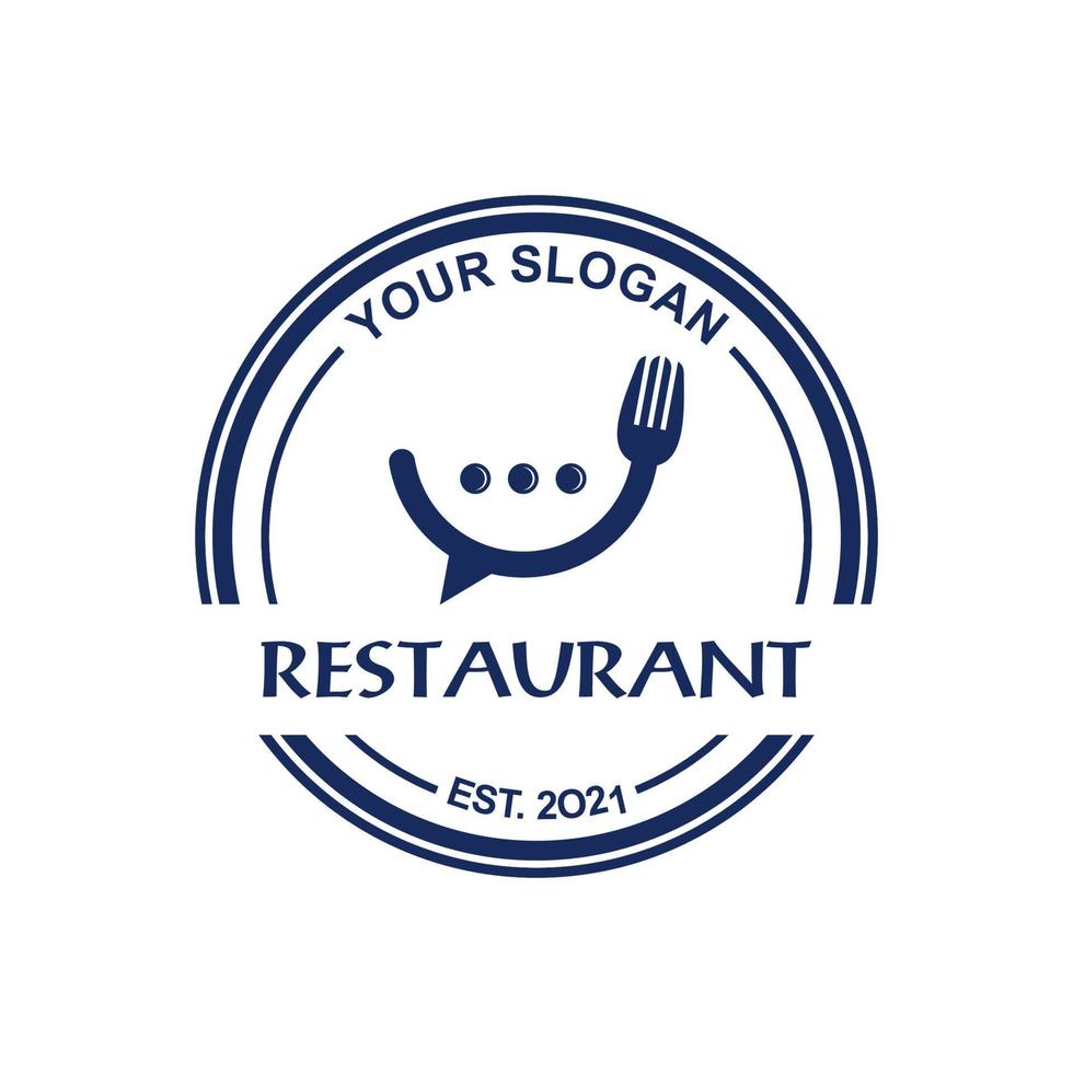 food talk logo , restaurant logo vector