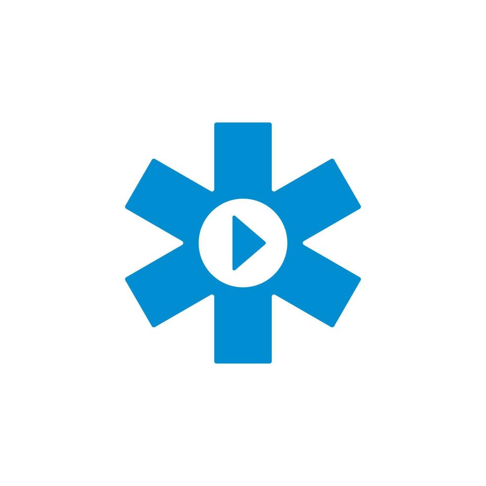 medical video logo , clinic logo vector