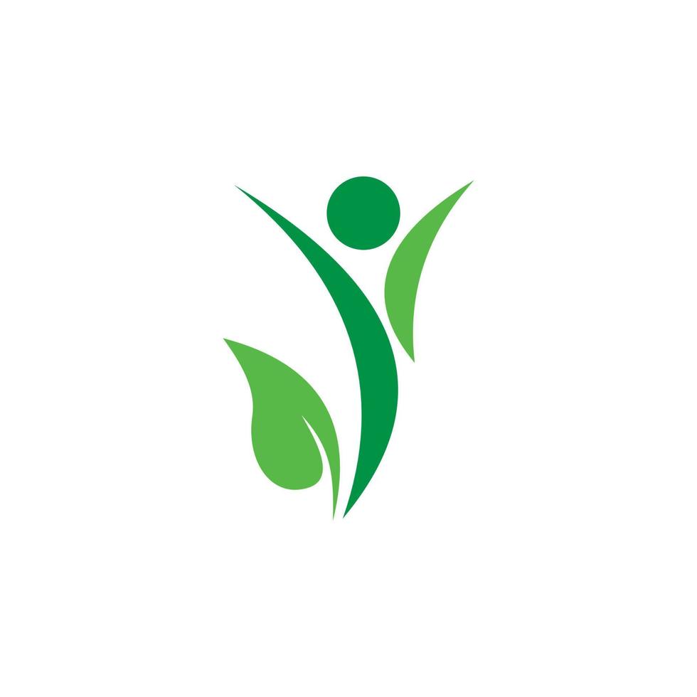vector tropical abstracto, logotipo de salud