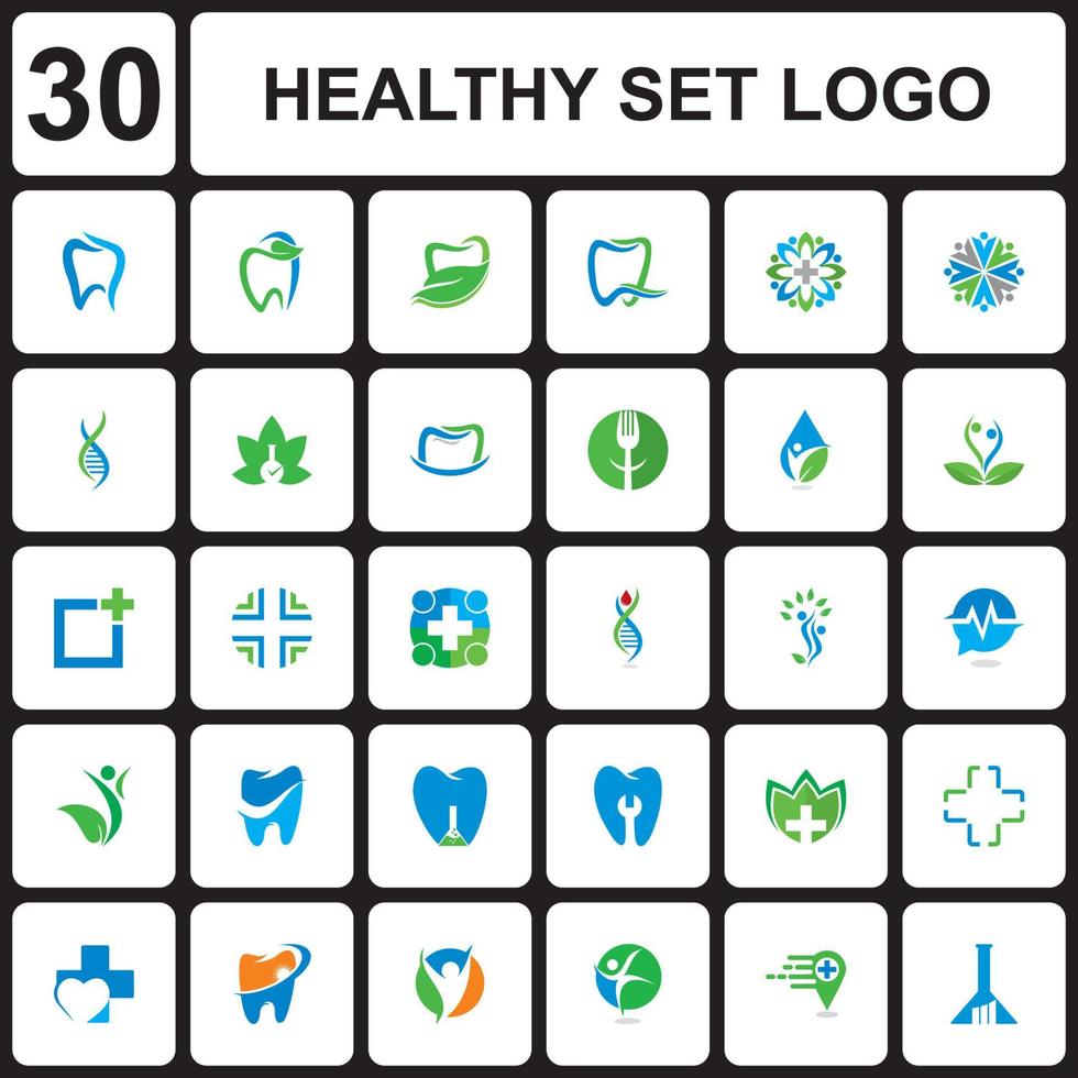 A Set Of Health Vector , A Set Of Medical Logo