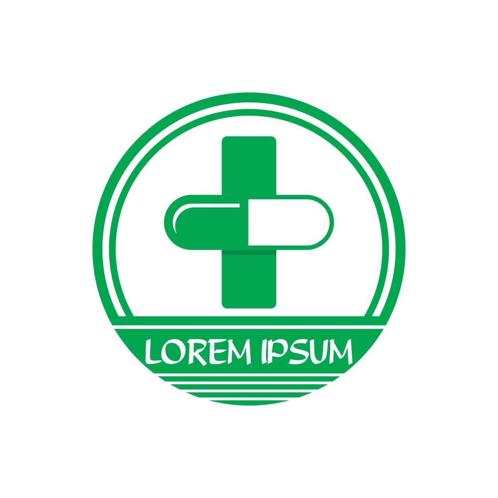 logotipo de farmacia, vector de logotipo médico