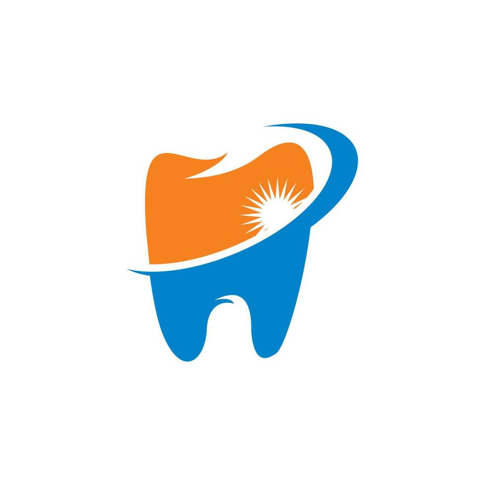 vector de cuidado dental, logotipo médico