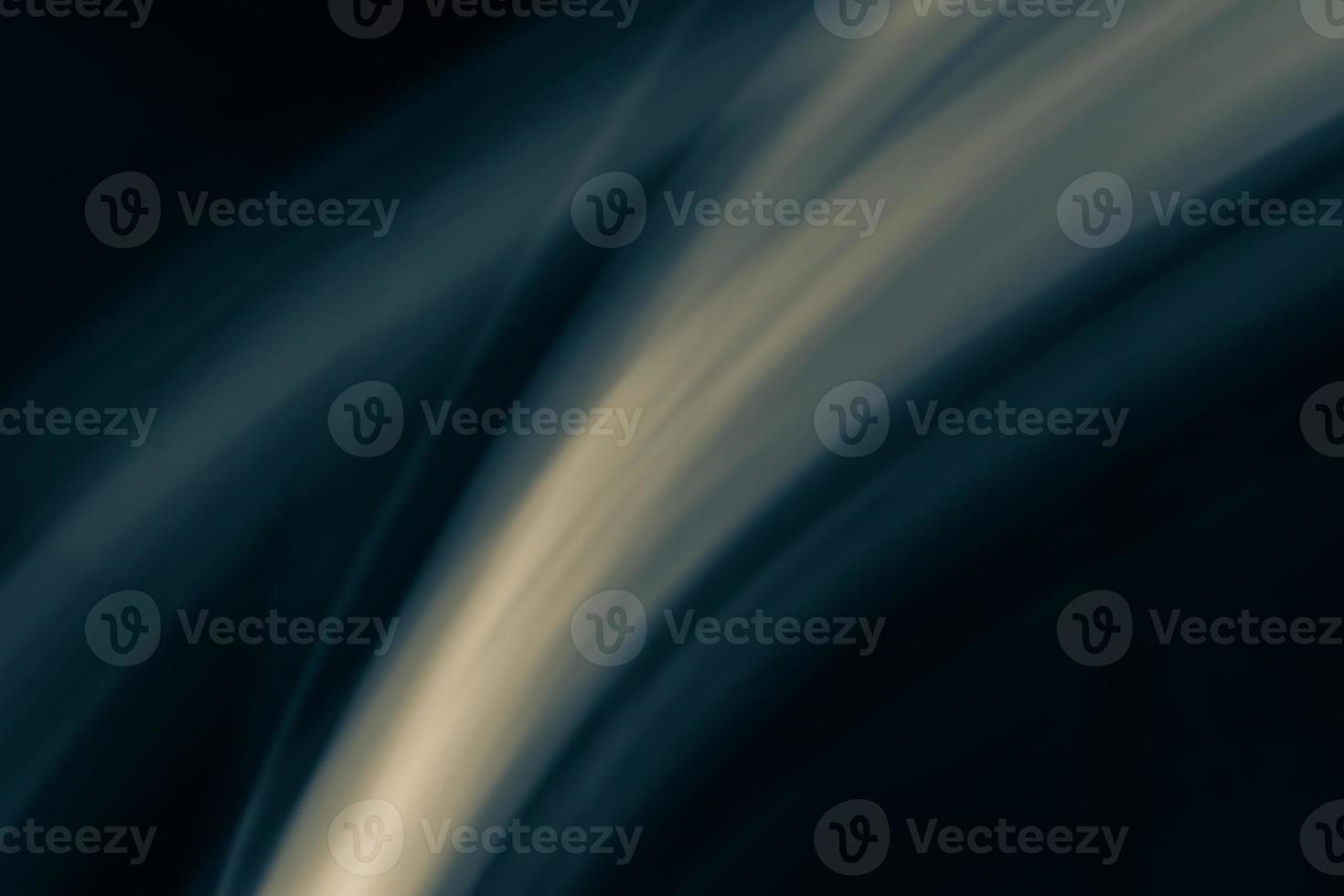 Horizontal abstract banner dark background with rays and highlights in blue yellow shades. Backdrop. Photo effect.