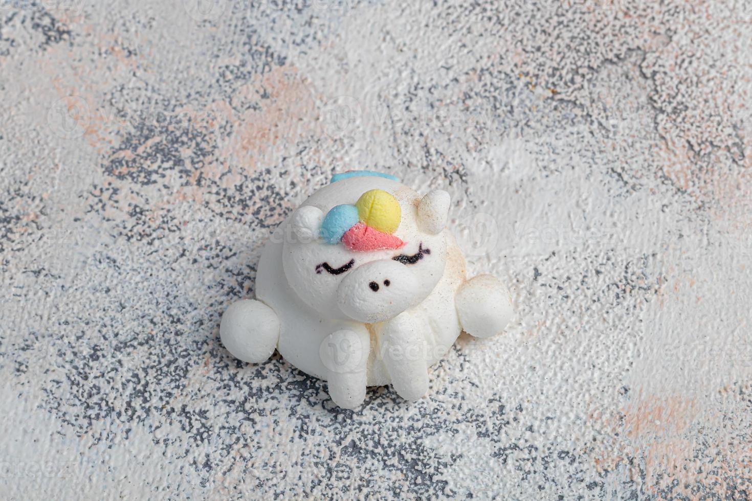 Marshmallow in the form of handmade animals on a light background. In a cup of coffee. Women's Day, Valentine's Day. photo