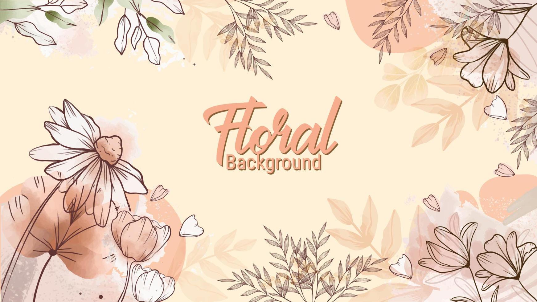 diseño de fondo floral vector