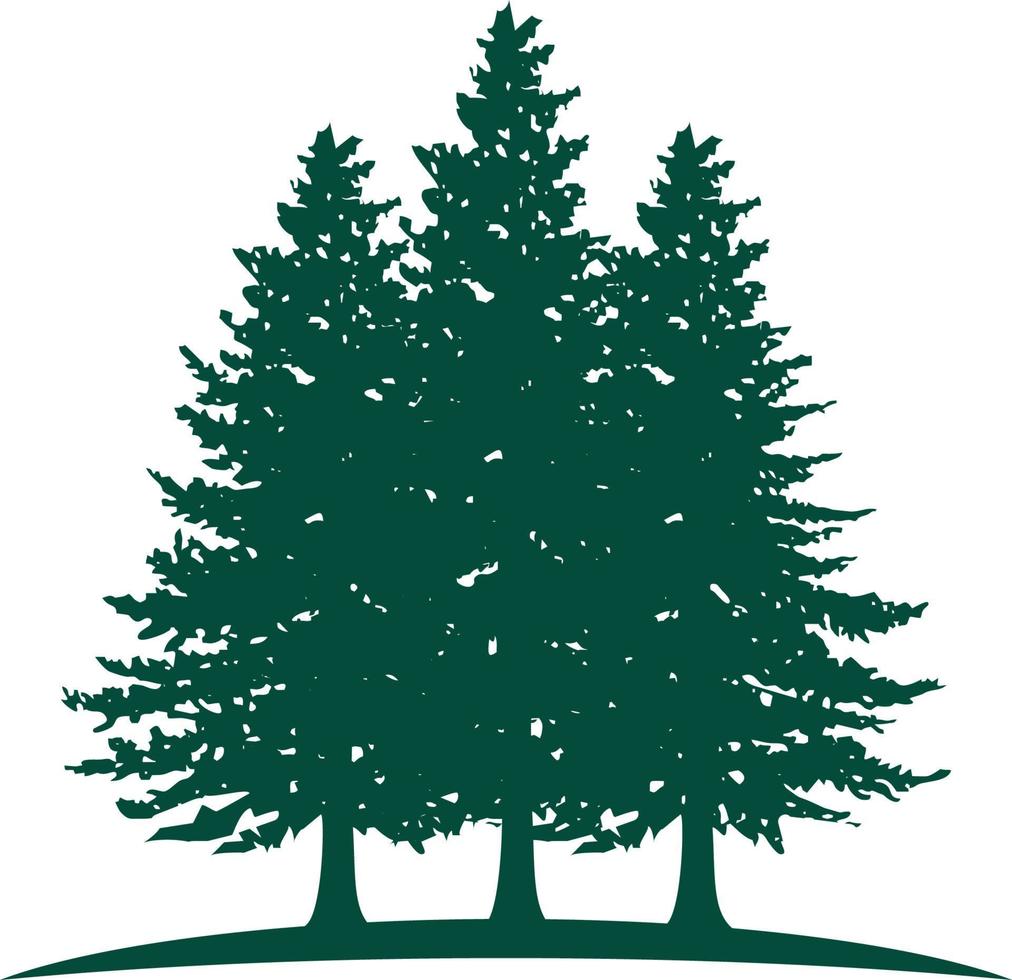 pine tree woods park vector logo