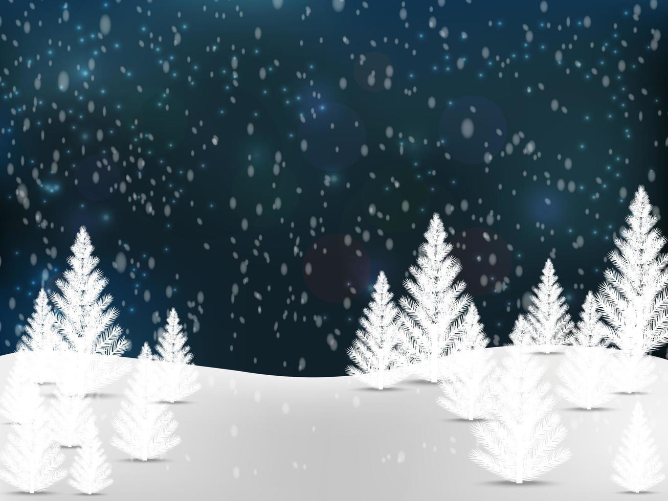 Illustration of winter background vector