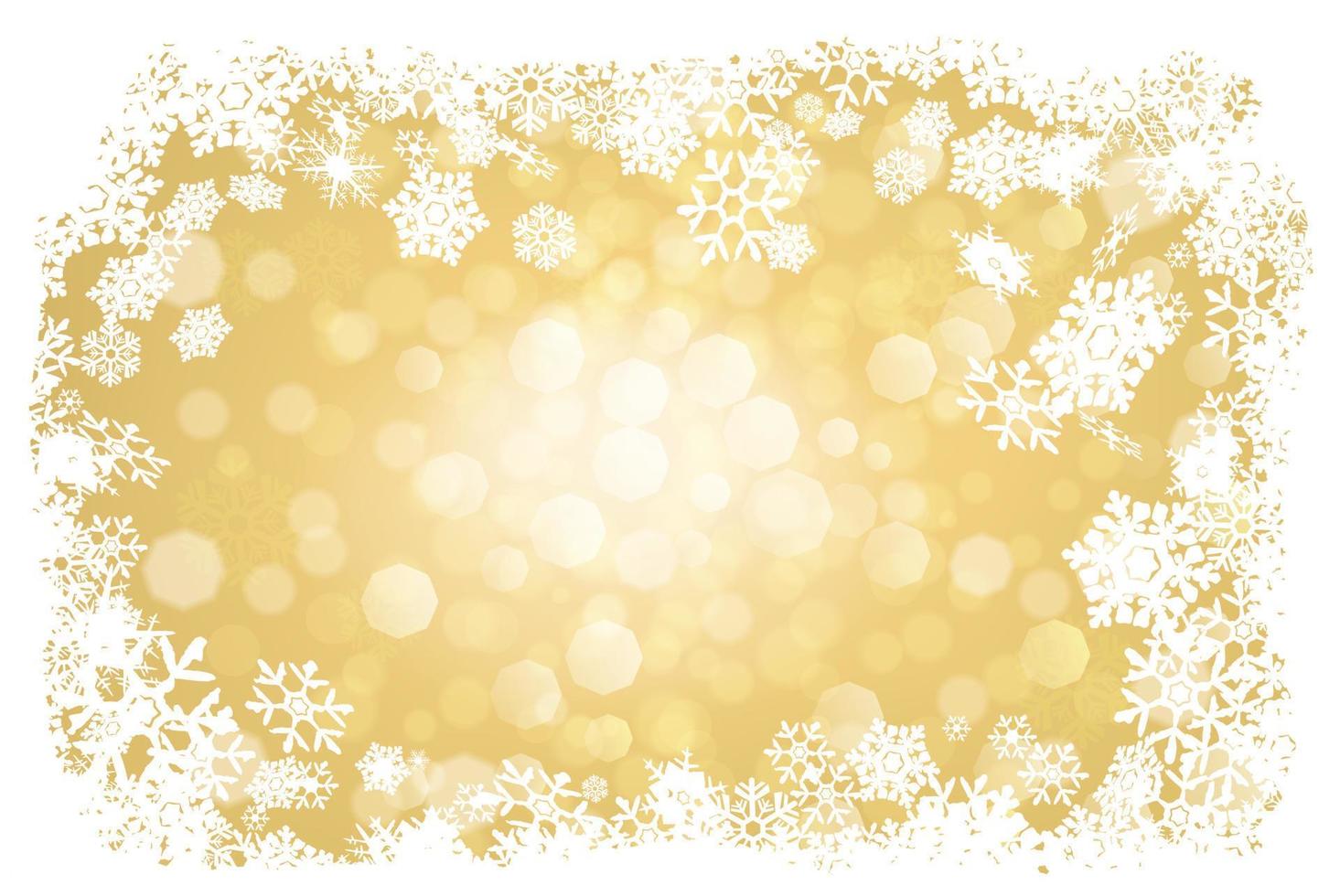 Golden Christmas background vector