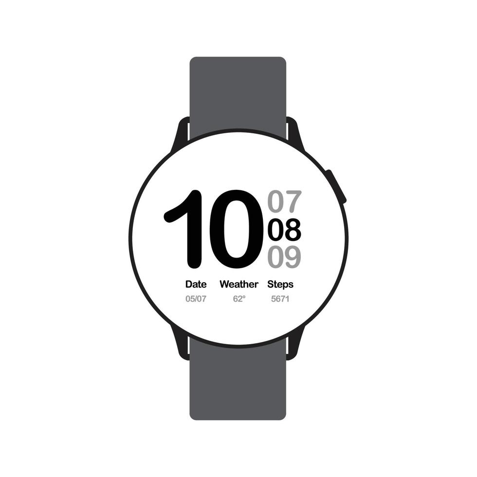 Smart watch isolate white background Vector