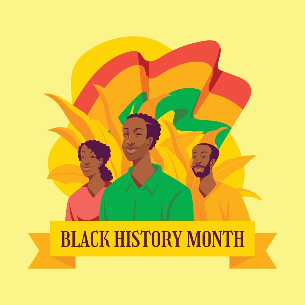 Celebrating Black History Month vector