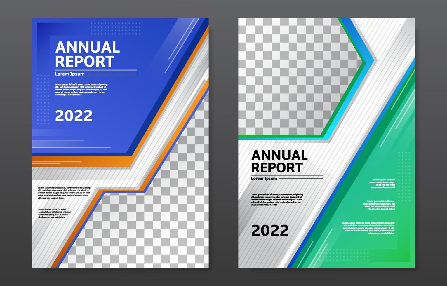 Annual Report Cover Template vector