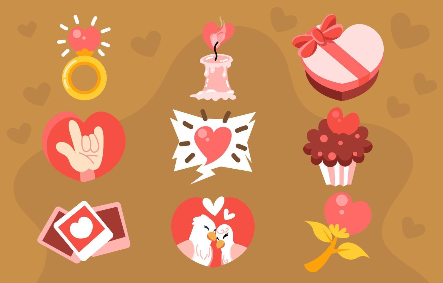 Simple Hearts Icon for  Valentines vector